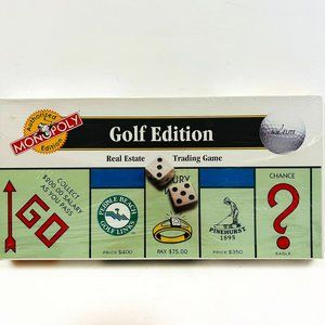 Vintage‎ Monopoly Golf Edition Real Estate Trading Board Game 1996 Hasbro Sealed